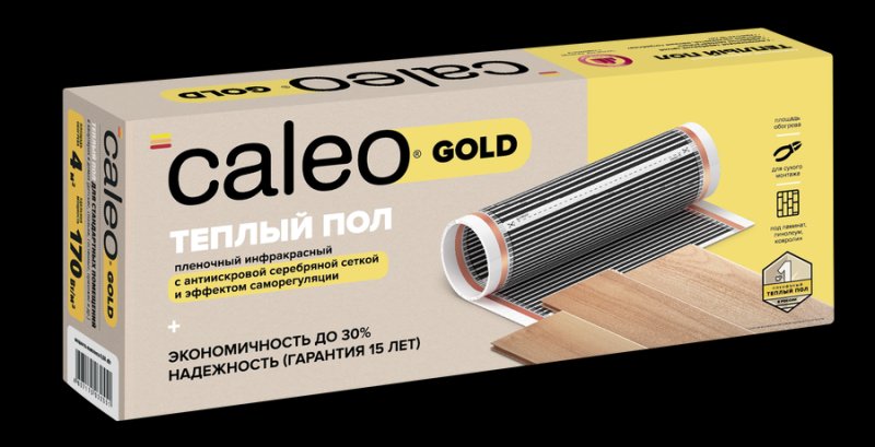 Пленочный теплый пол 5 м<sup>2</sup> Caleo GOLD 170-0,5-5,0″ /></div>
<div itemprop=