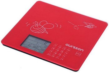 Кухонные весы Oursson KS0502GD/RD Красный