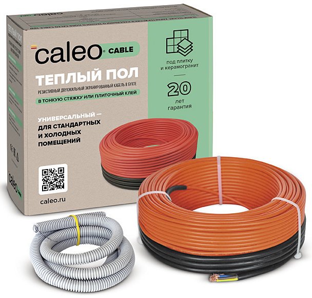 Нагревательный кабель 6 м<sup>2</sup> Caleo Cable 17W-35″ /></div>
<div itemprop=