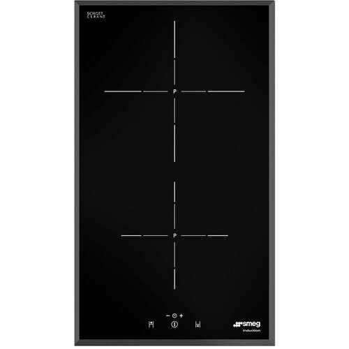 Индукционная варочная панель Smeg SI5322B, с рамкой, цвет панели черный, цвет рамки черный
