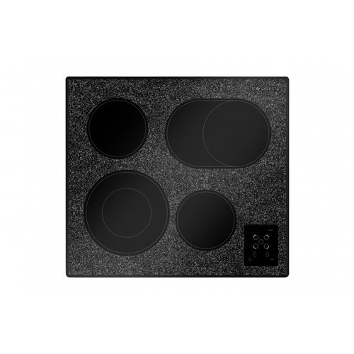 Электрическая варочная панель GEFEST СН 4231 К43, цвет панели черный камень, цвет рамки черный