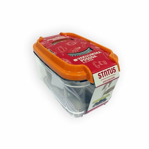 Контейнер для вакуумного упаковщика STATUS VAC-REC-05 Orange 500мл, оранжевый, пластик