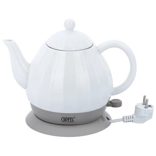Чайник GIPFEL 1171, белый/серый
