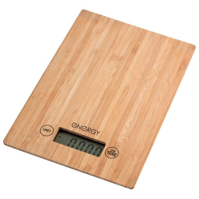 весы кухонные ENERGY EN-426 до 5кг электр. бамбук