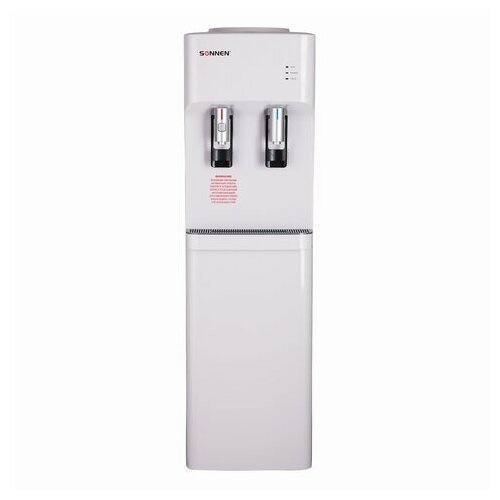 Кулер для воды SONNEN FSE-02H, напольный, нагрев/охлаждение электронное, 2 крана, белый, 454997