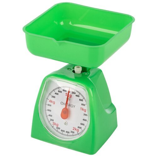 Весы кухонные механические Energy EN-406МК, до 5 кг, зеленые