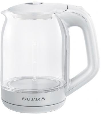 Чайник электрический Supra KES-1893 1.8л. 1500Вт белый (корпус: стекло)