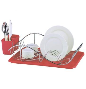 Кухонная принадлежность Zeidan Z-1170 красная Сушилка для посуды