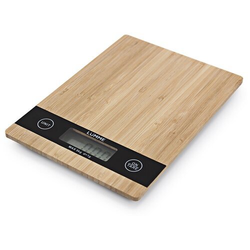 Весы LUMME LU-1346 кухонные 5 кг сенсор Бамбук